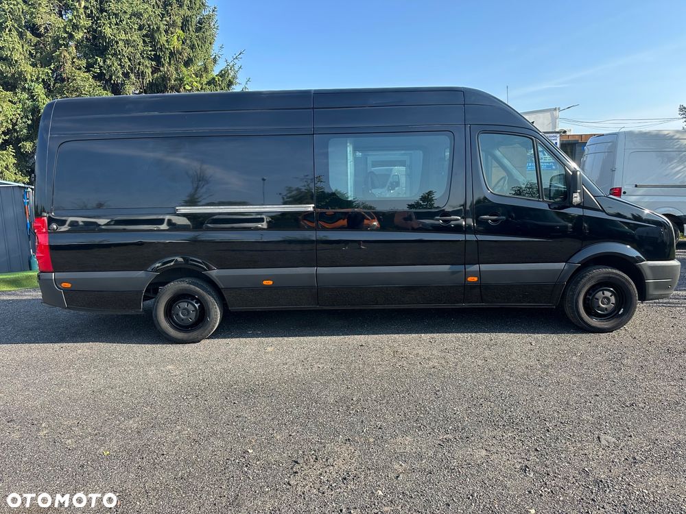 Volkswagen Crafter 2.0tdi 136ps 6oso brygadowka Maxi czarna - 12