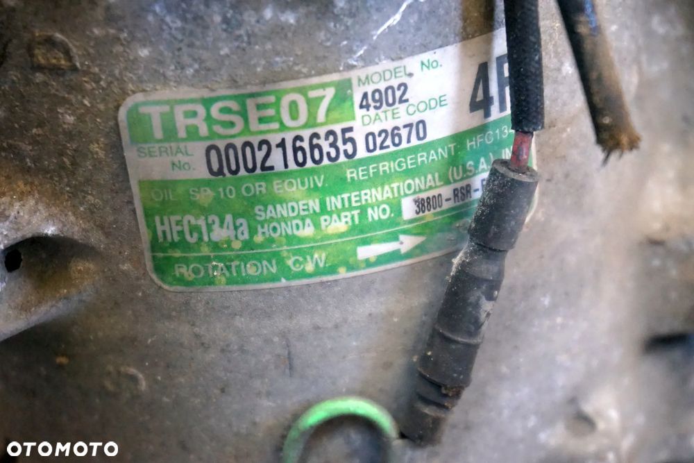 KOMPRESOR KLIMATYZACJI SPRĘŻARKA CIVIC VIII 2.2 I-CTDI 38810-RSR-E01 HONDA 2006-2010 - 5