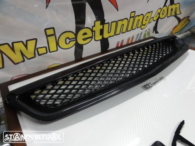 Grelha frontal sem simbolo Honda civic 99-00  EK, EJ type R look em ABS(plastico) - 5
