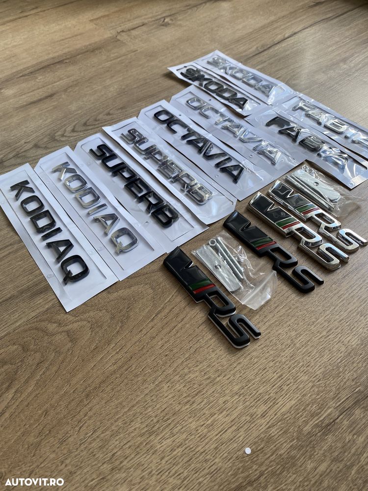 Emblema Scris Logo Semn Skoda Octavia Superb Fabia Kodiaq Vrs - 2