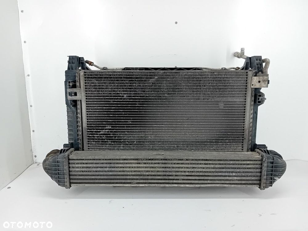 ZESTAW CHŁODNIC WODA KLIMA WENTYLATOR MERCEDES KLASA A W169 A1695000703 - 1