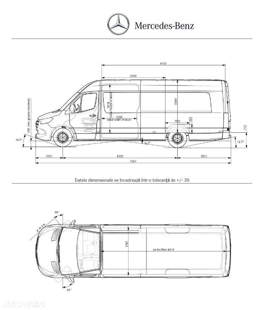 Mercedes-Benz Sprinter 317 CDI 60.700 km 20.653 € + TVA deductibil - 15