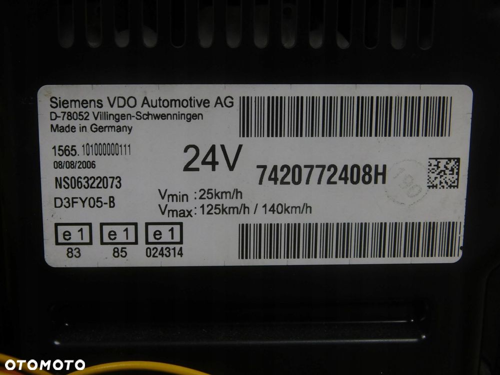 742077240H Licznik Zegar Renault Premium 420 Dci - 3