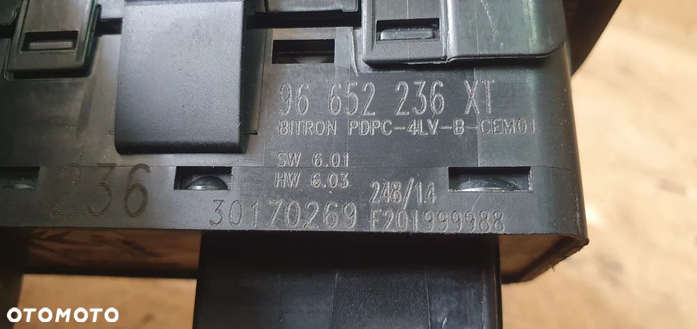 Panel szyb przełącznik lusterek Citroen C3 II 96652236XT - 6