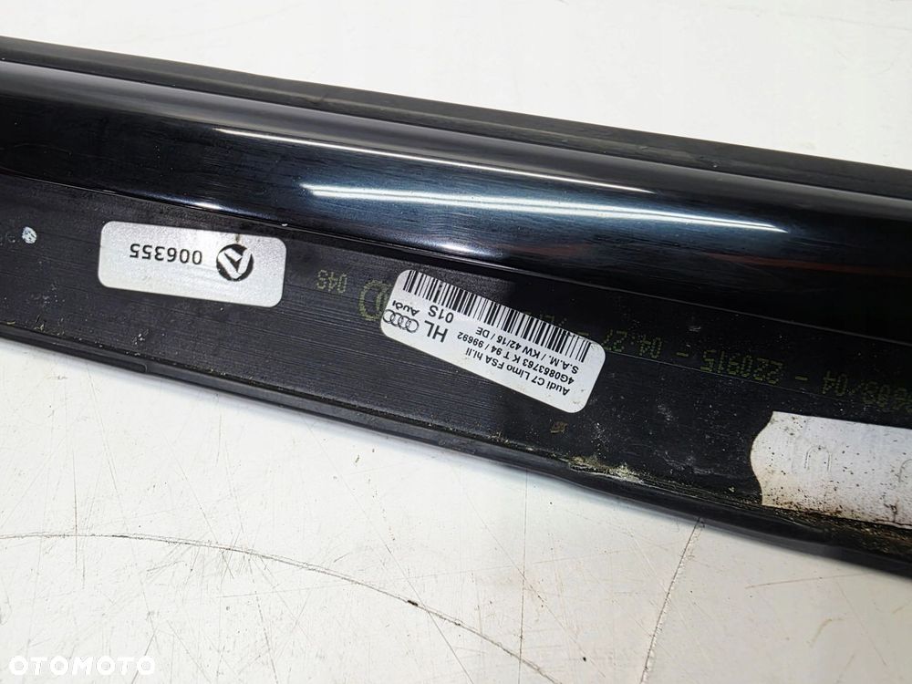 LISTWA ZGARNIAJĄCA SZYBĘ DRZWI LEWY TYŁ AUDI A6 C7 4G0863763K T94 - 2