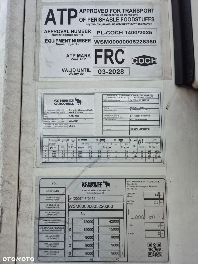 Schmitz Cargobull FILM, Multitemperatura, Doppelstock, 2019, Oś Podnoszona - 10