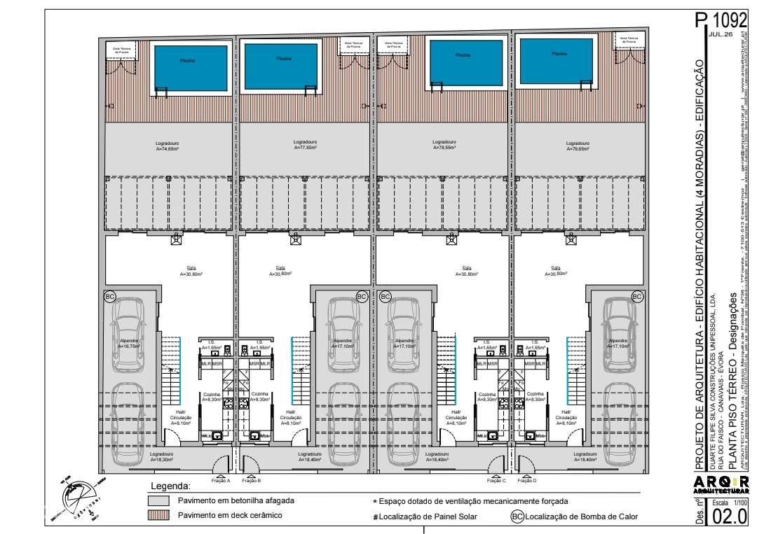 Moradias T4 Évora com Piscina - Bairro dos Canaviais - Grande imagem: 5/8