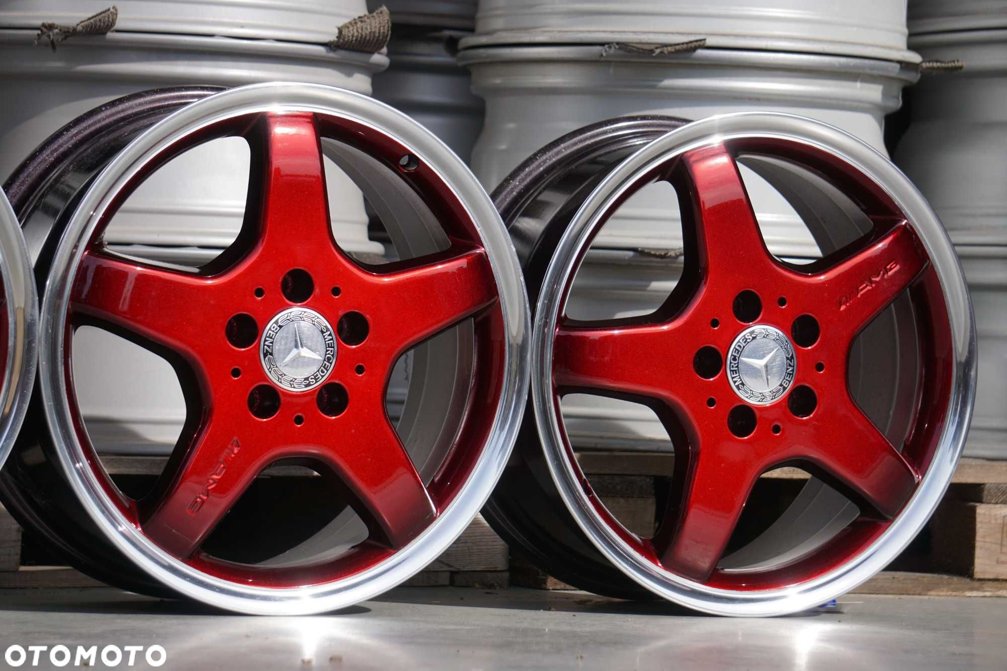 Alufelgi Mercedes AMG 5x112 7,5Jx17 et37 cb66,6 red candy, rant - 2