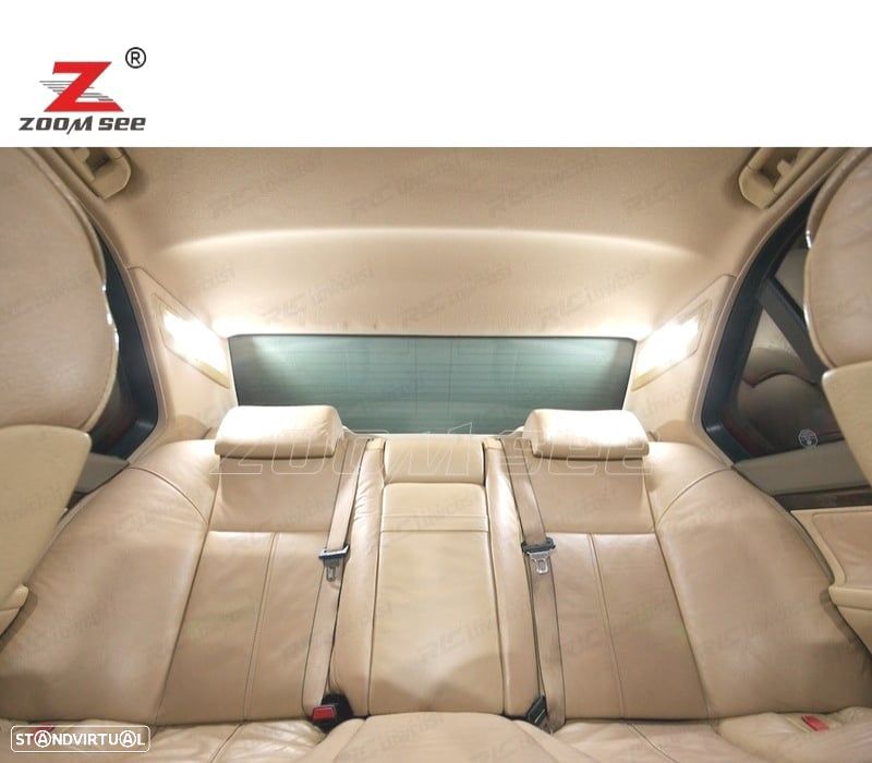 KIT COMPLETO DE 19 LÂMPADAS LED INTERIOR PARA BMW 7 SERIE E38 SEDAN 725TDS 728I 728IL 728I X 94-01 - 3