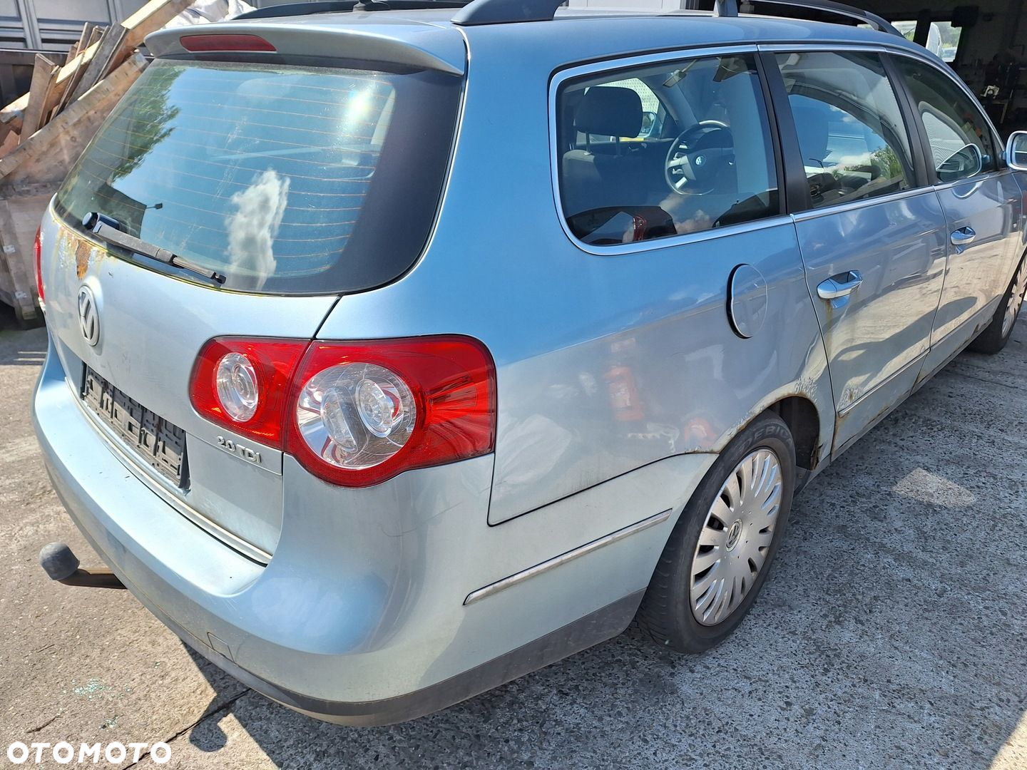 VW VOLKSWAGEN PASSAT B6 3C 3C5 KOMBI VARIANT PÓŁKA CZARNA ROLETA BAGAŻNIKA - 12