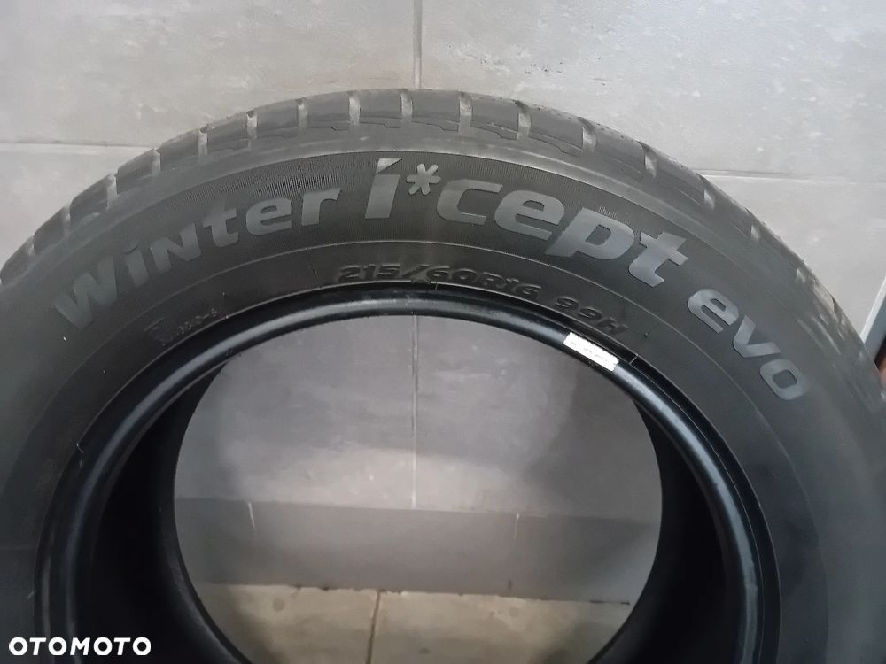 4 x opony zima Hankook Winter icept Evo komplet bieżnik opon 2x6mm 2x5mm 2014 - 5
