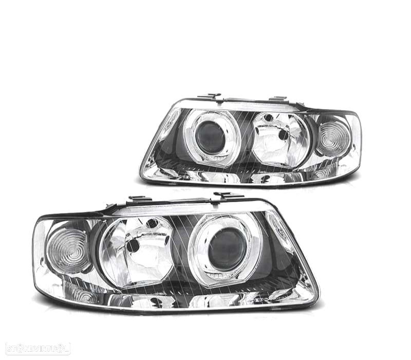 FAROIS AUDI A3 8L 00-03 CROMADOS - 1