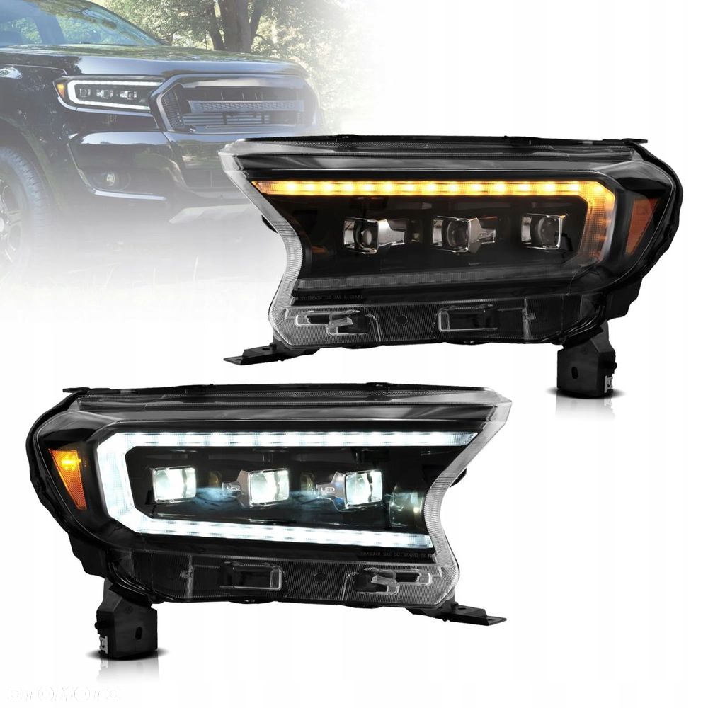 reflektor lampa kpl vland full led neon tuning ford ranger v 5 mk5 lift 16- - 1