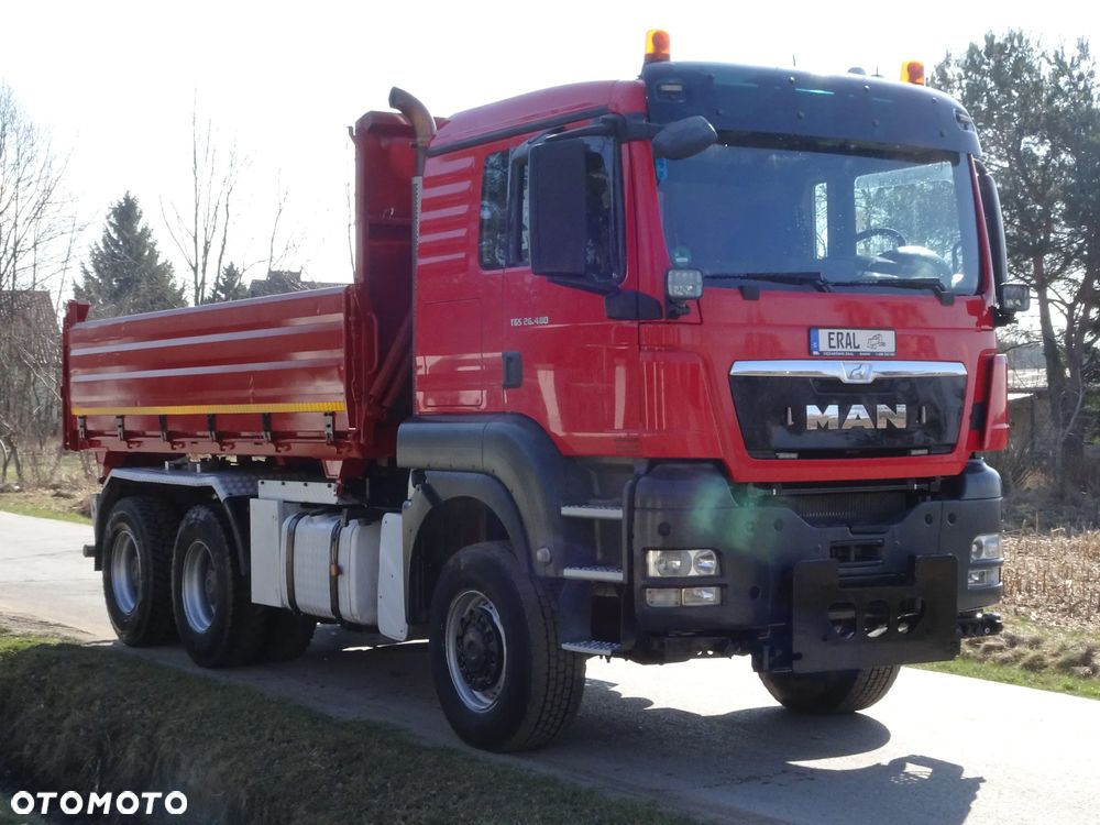 MAN TGS 26.480 6X6  Kipper 3-stronny Hydroburta stan idealny - 7