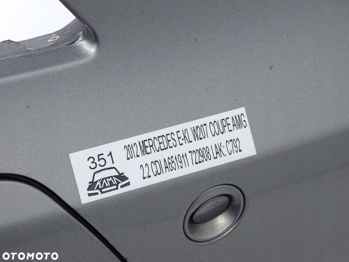 KPL ZDERZAK PRZÓD PRZEDNI MERCEDES E-KLASA W207 C207 AMG C792 792 - 14