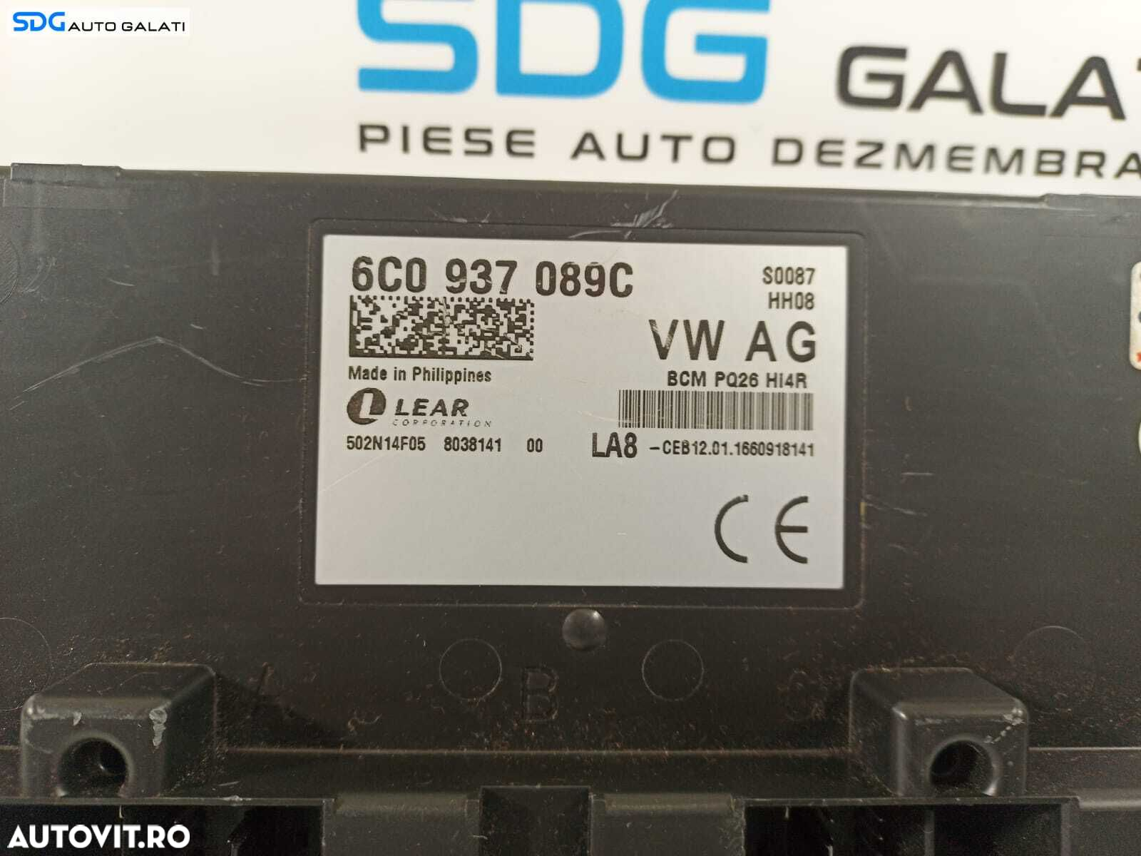 Unitate Modul Calculator Confort Comfort BCM Skoda Fabia 3 2015 - 2022 Cod 6C0937089C [L1822] - 2