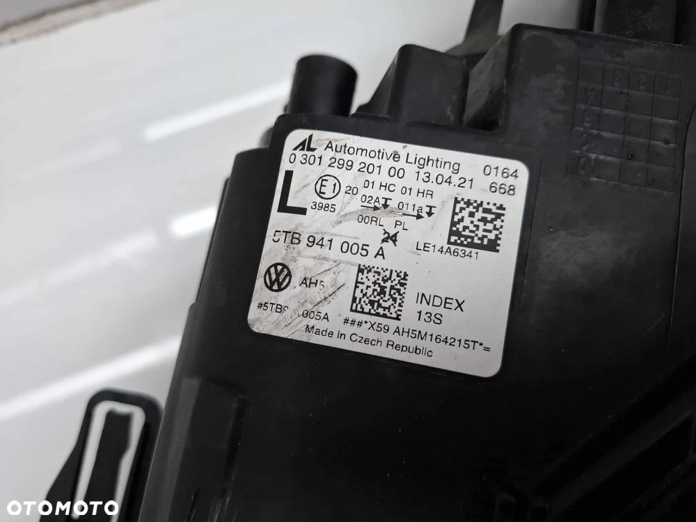 LAMPA PRZEDNIA PRZÓD LEWA VW TOURAN II 5TB 5tb941005a ZWYKŁA 15- IDEALNA - 10
