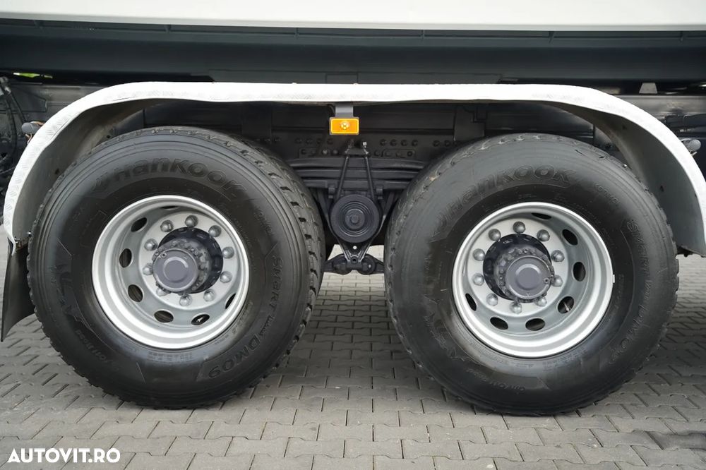 Renault C 430 / 6x4 / BASCULĂ CU 2 LATE / CUPLĂ HIDRAULICĂ + FASSI F155.A0.22 HDS / RADIOCOMANDĂ / ROTATOARE / CUPĂ / EURO 6 / - 27
