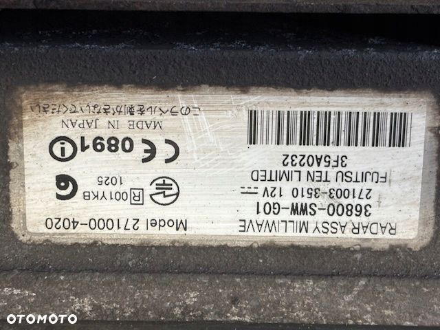 HONDA CR-V III RADAR LKAS CMBS STELAŻ MOCOWANIE 36800- SWE- G01 0609 - 3