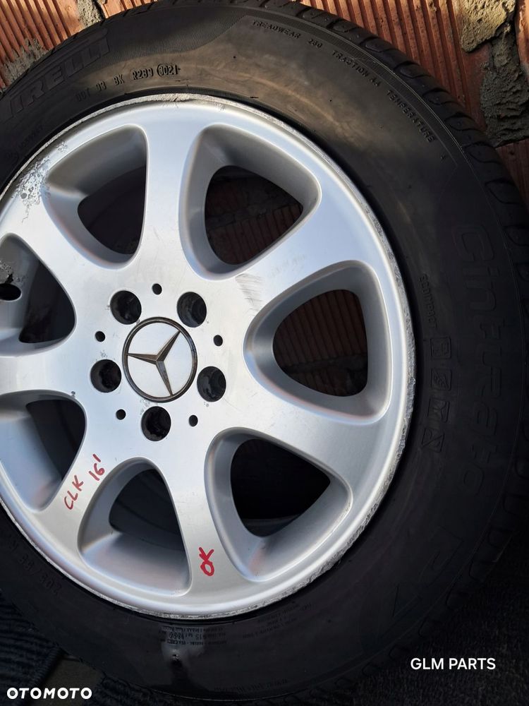 mercedes-benz clk w209 felgi aluminiowe 16" koła lato pirelli - 6