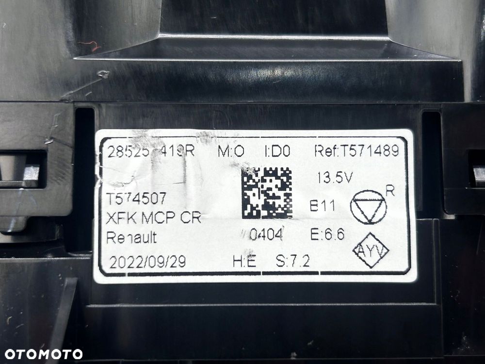 panel klimatyzacji renault kangoo iii 285251419r - 6