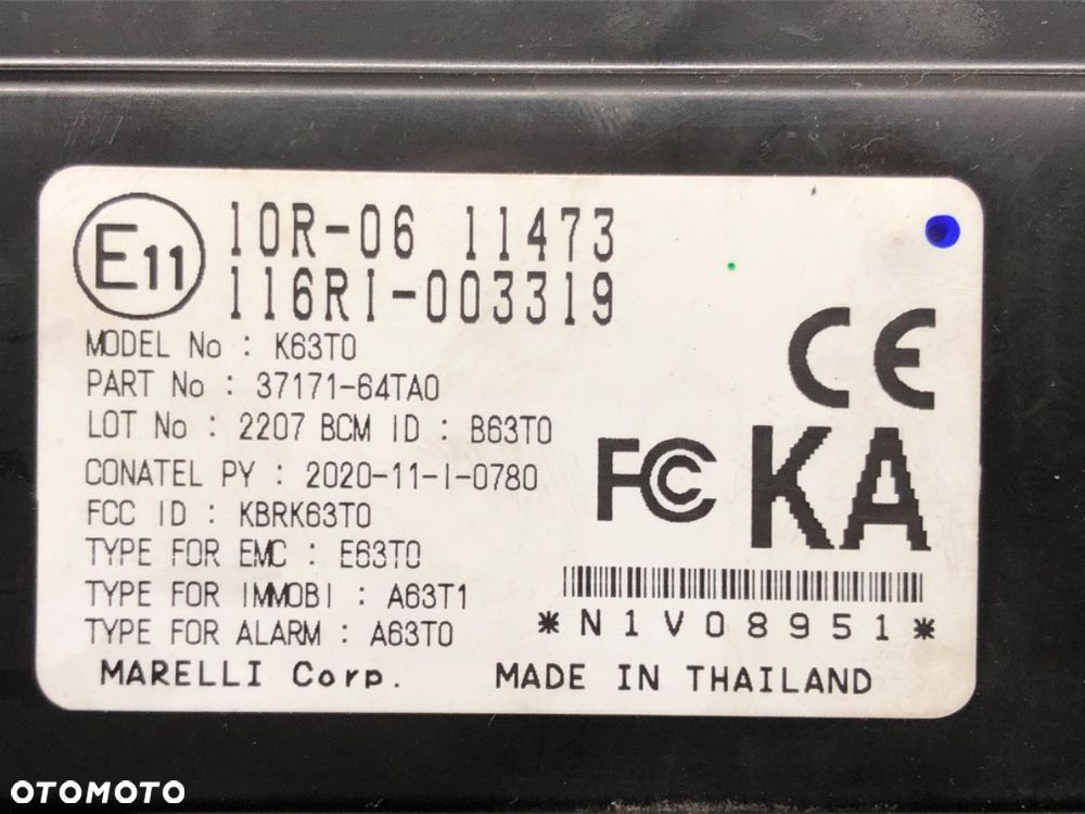 MODUŁ STEROWNIK  SUZUKI SX4 S-CROSS (JY) 2013 - 2022 1.4 Hybrid (Mild Hybrid) (AKK 414) 95 kW [129 - 4