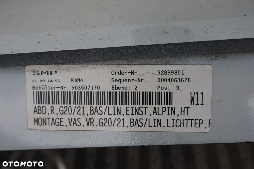 PRÓG NAKŁADKA LISTWA PROGOWA PRAWA BMW 3 G20 G21 SPORTLINE 51127428032 7428032 2018-2022 - 14