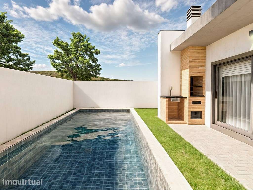 Moradia Terrea T4 a venda com piscina e jardim em Fernão Ferro - Grande imagem: 2/18