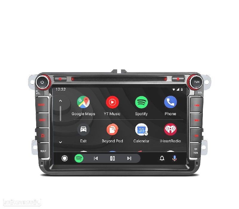 AUTO RADIO GPS ANDROID 12 MULTIMEDIA DVD VW PARA SEAT SKODA - 1