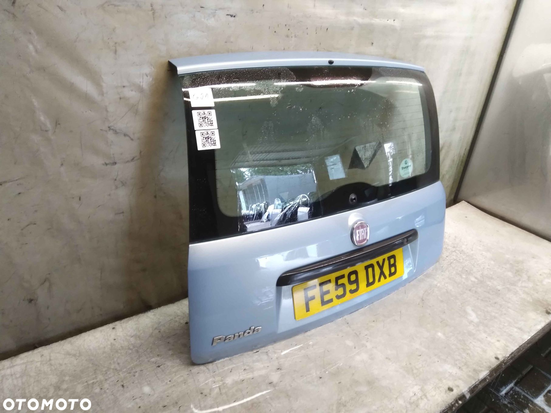 / KLAPA TYŁ TYLNA BAGAŻNIKA DO FIAT PANDA 737/A BŁĘKITNA - 2