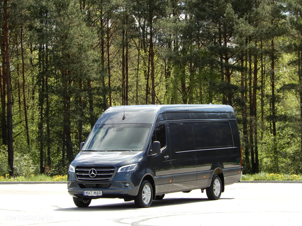Mercedes-Benz Sprinter 319 CDI V6 3.0 CDI 190 KM 7G-Tronic Plus Ekstra Długi LONG Maxi+ 907 Furgon Blaszak Rozstaw Osi 4325 mm Full Opcja Stan Jak Nowy