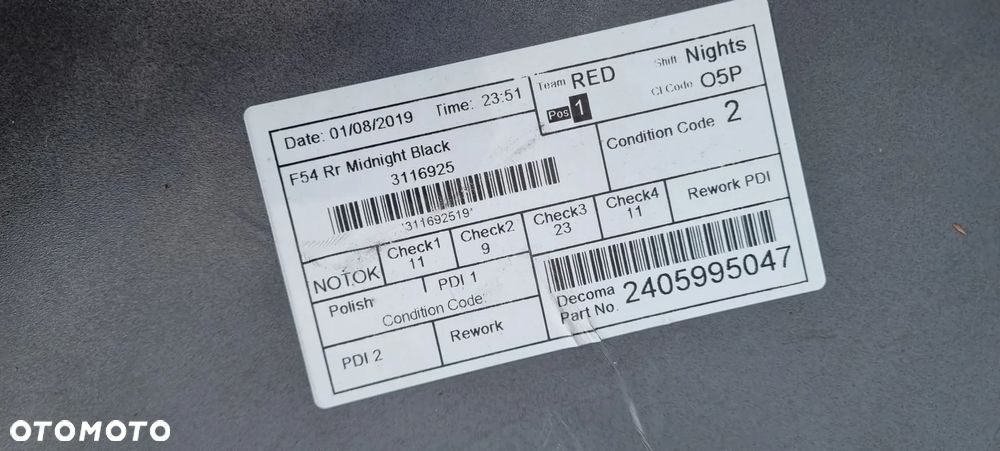 MINI COOPER CLUBMAN F54 2014- Zderzak tył oryginał MD137 - 13