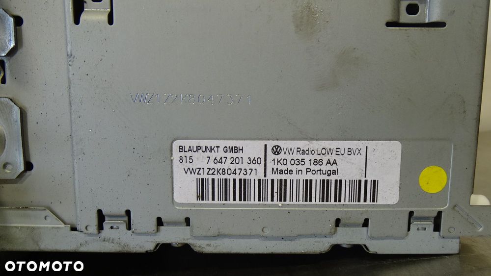 RADIO VOLKSWAGEN GOLF VI 1.6TDI 1K0035186AA - 6