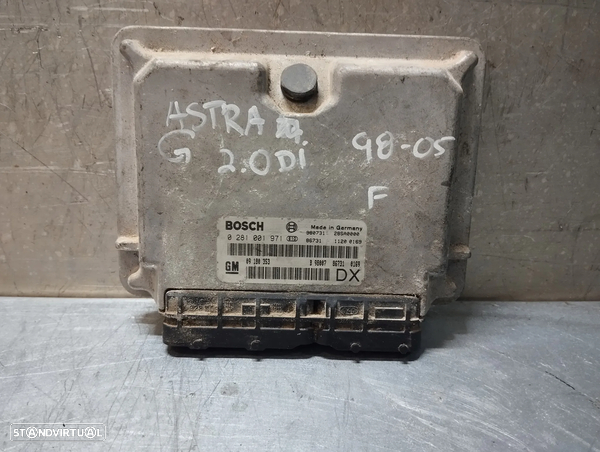 CENTRALINA DO MOTOR OPEL ASTRA 2.0DTI REF. 0281001971 09180353