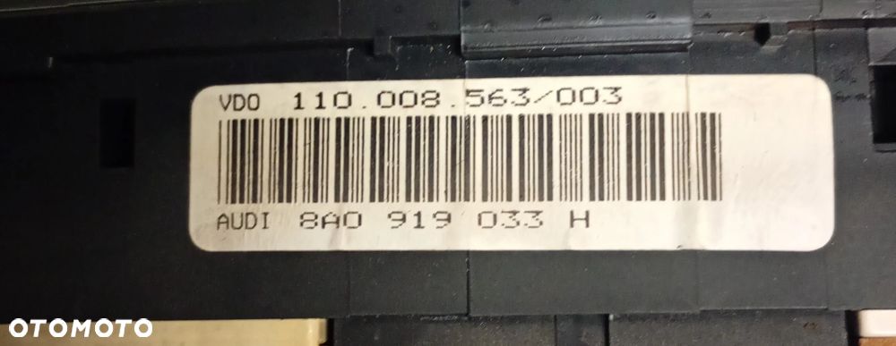 LICZNIK AUDI (80 B3 B4) 8A0919033H - 2
