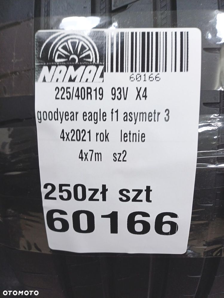 4x 225/40r19 goodyear 2021 letnie 7mm 60166 - 10