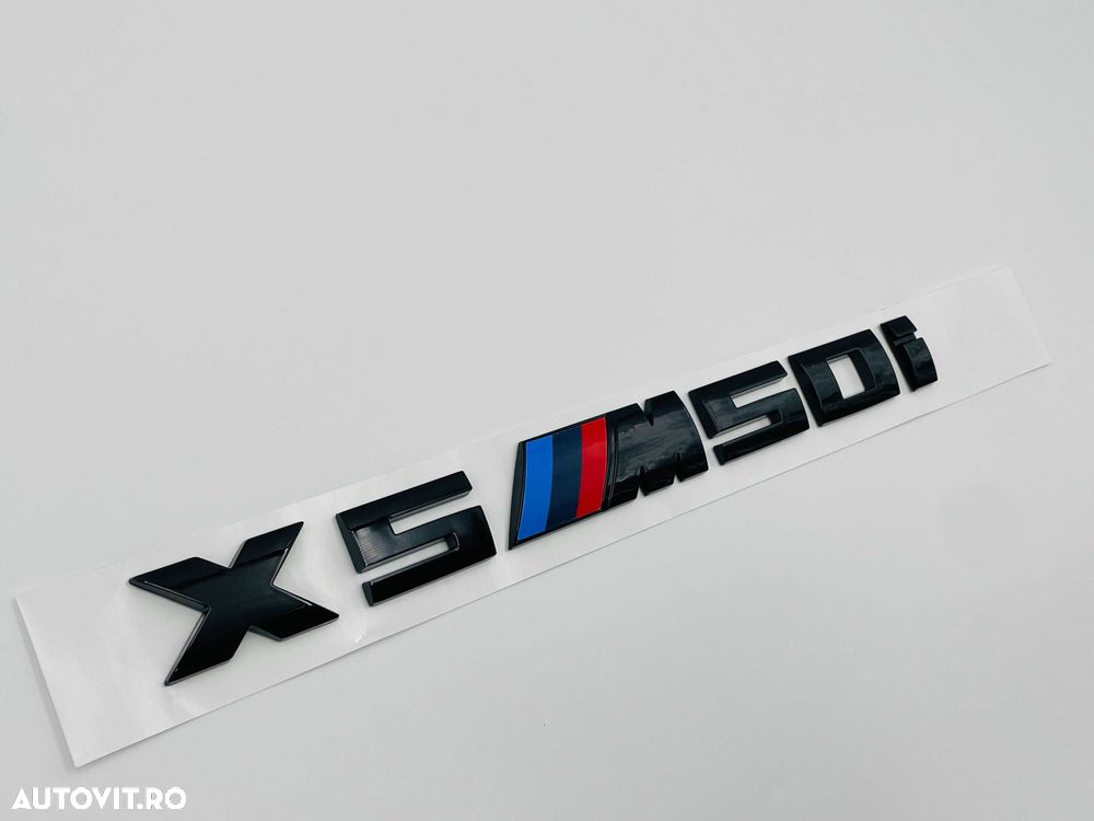 Emblema Compatibila BMW X5M50i negru - 2