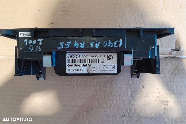 Comanda clima 8P0820043BK 8P0820043BK Audi A3 8P/8PA [2th facelift] [ - 2