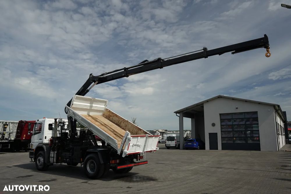 Mercedes-Benz AXOR 1833 / 4x2 / BASCULATOR 3 LATE + HDS HIAB 122 / HYDROBRA / MANUAL / - 4