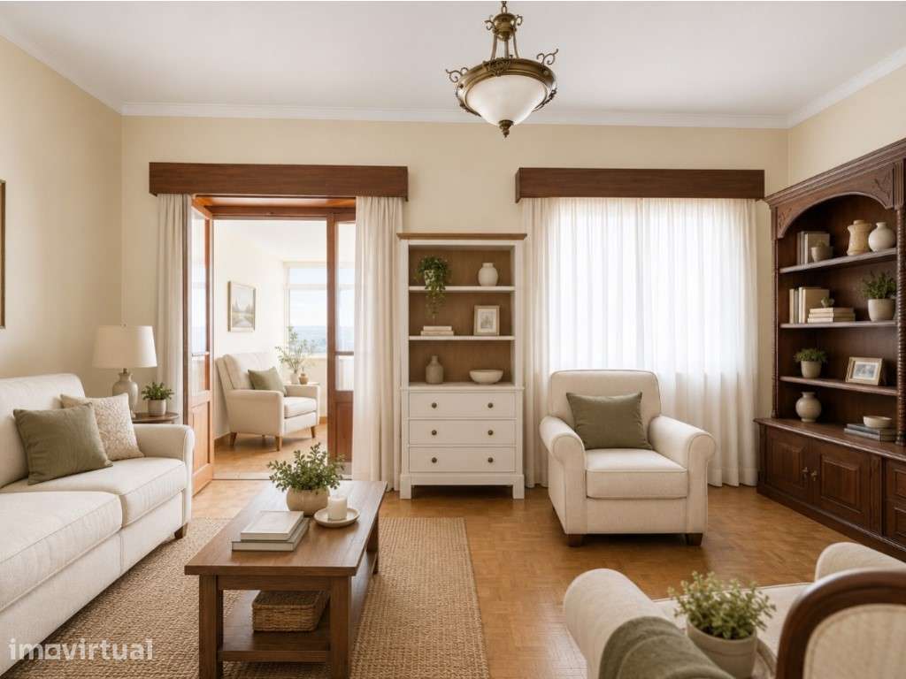 EXcelente apartamento T1 +1 com a área total 80 m2, vista rio em Al... - Grande imagem: 4/14
