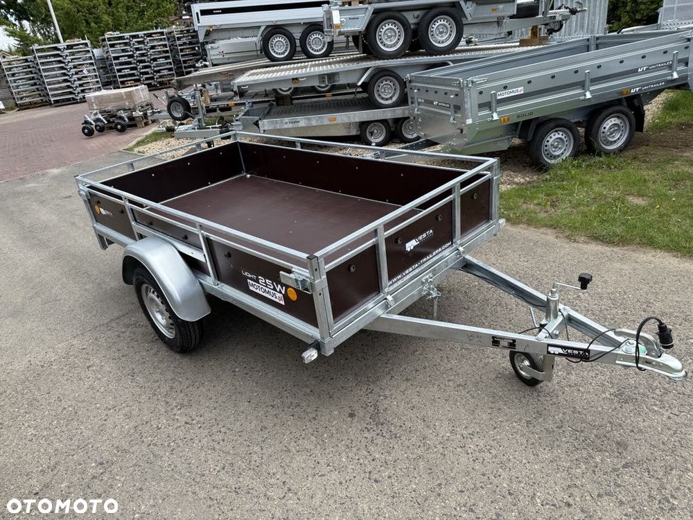 Inny Przyczepa VESTA LIGHT 25 251x135x37 cm WYSOKIE BURTY spawana rama Siemianowice Śląskie MOTOMUS - 4