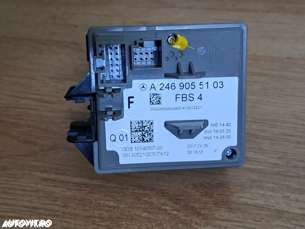 Contact pornire motor cu cititor cheie original Mercedes A-class W176 B-class W242 W246 CLA C117 GLA X156 - 3