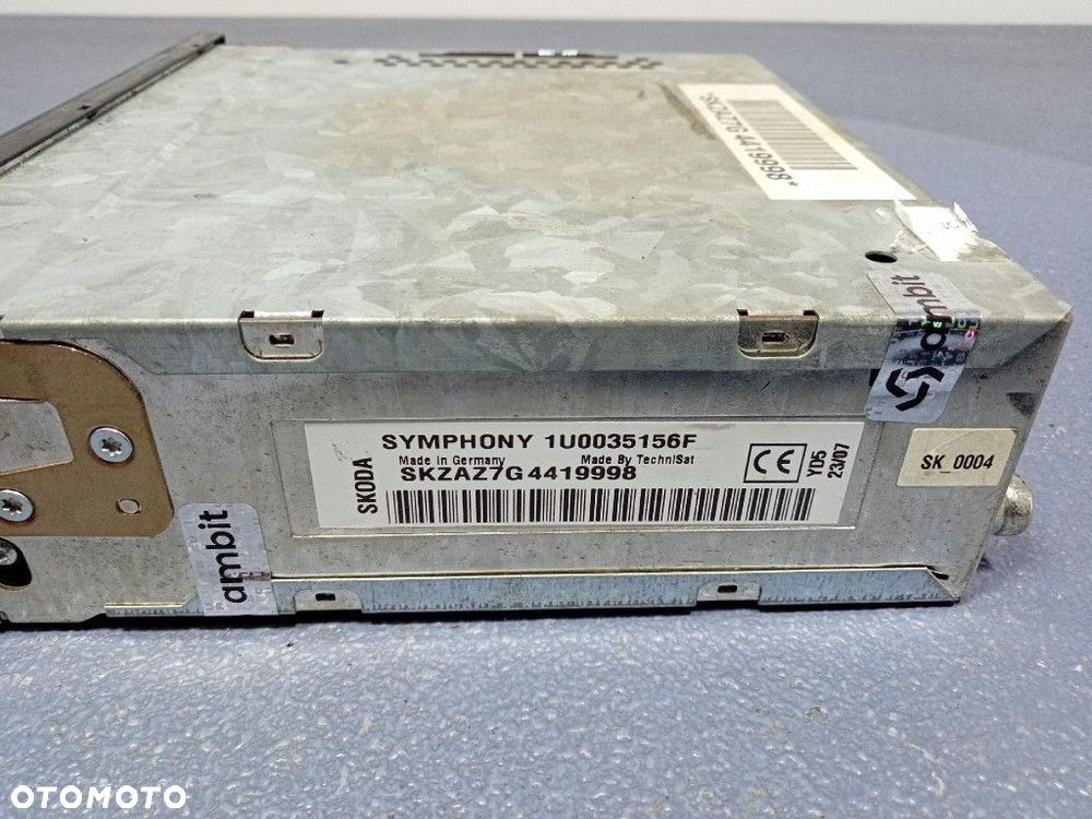 SKODA SUPERB I LIFT RADIO CD MP3 FABRYCZNE SYMPHONY 1U0035156F - 5