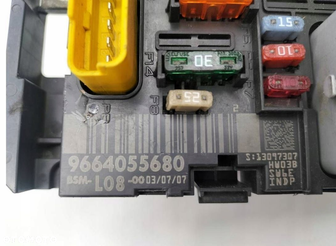 MODUŁ BSM SKRZYNKA BEZPIECZNIKÓW CITROEN PEUGEOT 9664055680 L08 - 2