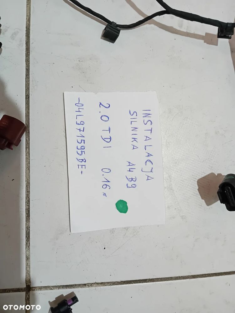 wiązka silnika instalacja Audi A4 B9 2.0 TDI 2016 04L971595BE - 2