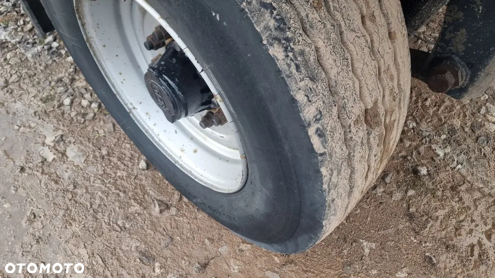 Saxas 15.500zł netto PRZYCZEPA 7,05m DMC 12.000KG KONTENER PODUSZKA ST.BDB MOŻLIWOŚĆ TRANSPORTU - 15