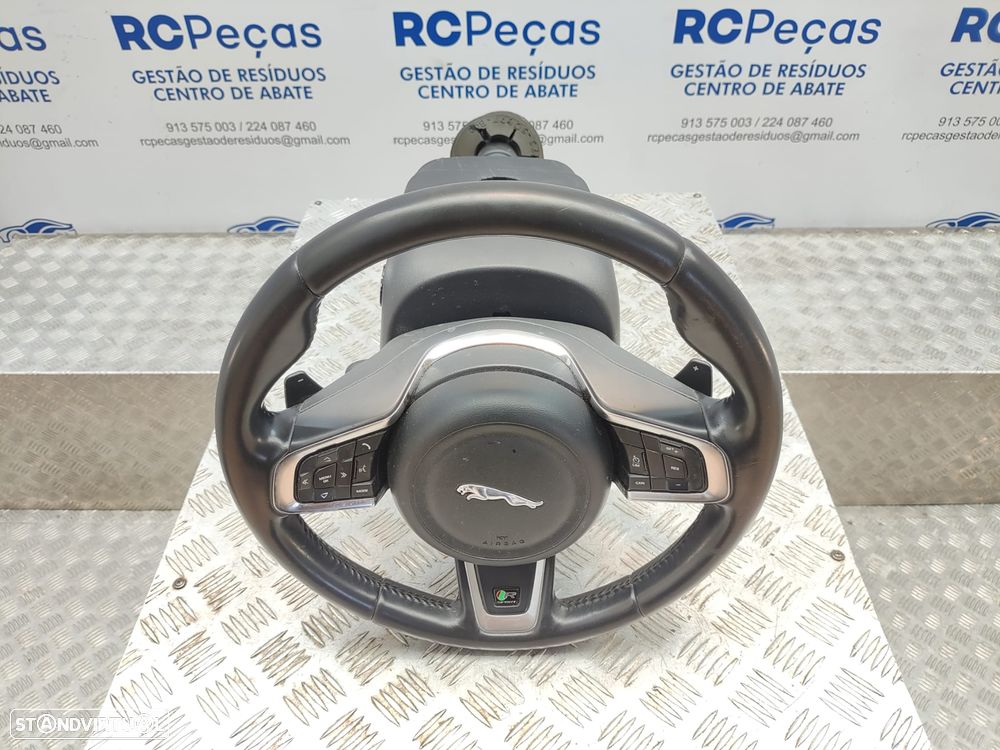 Volante Pele Patilhas Comandos Multifunções Jaguar XE X760 R Sport 2015 - 2024 - 5