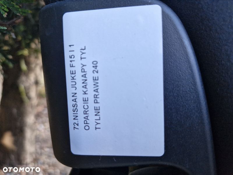 nissan juke f15 i 1 oparcie kanapy tył tylne prawe - 5