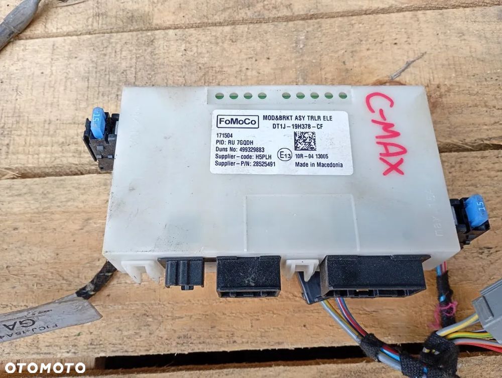 sterownik moduł haka wiązka ford c-max mk2 focus mk3 lift dt1j-19h378-cf - 2