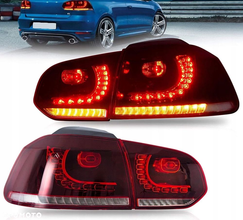 Lampy tylne kpl Vland Led Diody Red White GTI Tuning VW Golf VI 6 5k0 2008- - 2